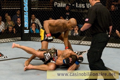 Anderson Silva em sua vit�ria no UFC em Las Vegas