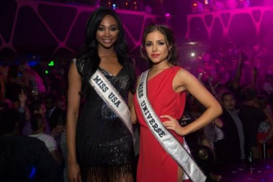 Hakkasan Nightclub - Miss Universo Olivia Culpo - Miss USA - Nana Meriwether